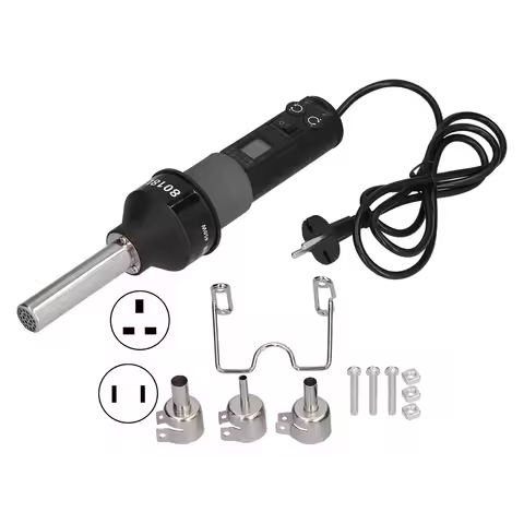 Hot Air Gun Portable 8018LCD 450W Soldering Welding Rework Station Adjustable Temperature Controlled