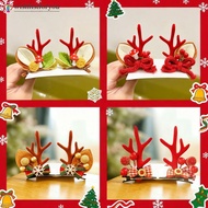 Wishlistforyou Christmas Antler Hair Clip Plush Hair Accessory Headwear Cute Barrettes Christmas Dec