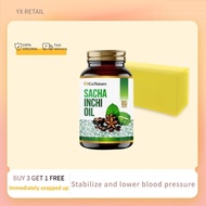 【BUY 3 GET 1 FREE】正品极速发货GNI SACHA INCHI OIL 印加果油1 bottle /60 capsulesSteadily lower blood pressure a