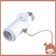 Silin E26 Light Socket Adapter 3 Prongs Plug Converters for Enhanceds Lighting Flexibility