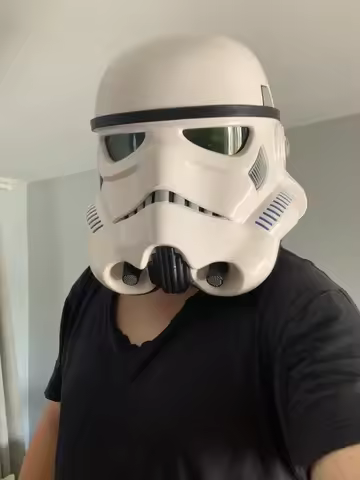 Herocross White Soldier Helmet Mask Planet Force Awakening Storm Soldier Helmet Cosplay Wars Hallowe