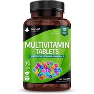 Multi & Minerals 365 Multis Tablets (1 Tahun) dengan Zat Besi 26 Tablet Multivitamin untuk Wanita & 
