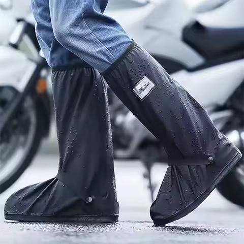 Motorcycle Boots Shoe Covers Protection Waterproof Footwear Motorcyclist Bicycle Scooter Dirt Pit Bi