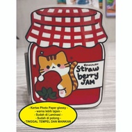 [lamination] Squishy book Strawberry Jam/ Paper doll book strawberry jam Quite Book Squishy Toy