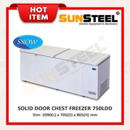 【SUNSTEEL】Snow Solid Door Chest Freezer 82" (Lifting Door) LY750LDD