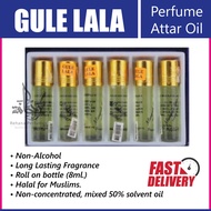 GULE LALA - Perfume Attar Oil (8ml x 6) Attar oils are perfume oils extracted from flowers, herbs, and even various type