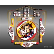 Custom Design Murai Batu Bird Tebok Sticker Marq 93