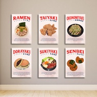 WALL DECORATION RESTAURANT CAFE DECORATION JAPANESE MINIMALIST RAMEN UDON DORAYAKI BLASTER