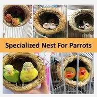 Natural Straw Bird Nest Sarang Burung Parrot Home House Great Ventilation Budgie Lovebird