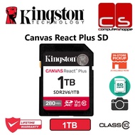 Kingston Canvas React Plus V60 SD 280MB/s read, up to 100MB/s write - 1TB