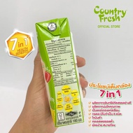 Country Fresh นมเปรี้ยวรสผลไม้รวมยูเอชที นมกล่องพร้อมดื่ม ขนาด 180 มล. (48 กล่อง/ขายยกลัง)