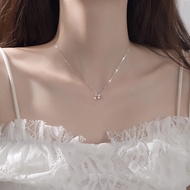 999 Sterling Silver Cherry Necklace Female Pearl All-Match Necklace
