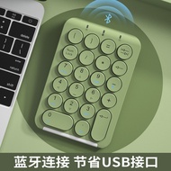 B.O.W Worldwide HB159Wireless Bluetooth numeric keypad mini cute retro round keycap accounting finan