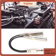 YUJINX Breakout Splitter Cable, Shielding Male to 2 Female 6.35mm Male to 2 6.35mm Female, Y Audio C