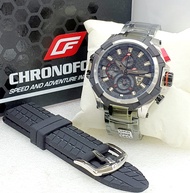 JAM TANGAN CHRONOFORCE 100% ORIGINAL GARANSI 1 TAHUN - Jam Tangan Pria Free Tali Kanvas - Stainless Steel Anti Karat - Jam Tangan ChronoForce5209G Formal Pria