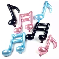 Colorful Music Notes Shape Single & Doubleb Aluminum Foil Balloon Birthday Party Wedding Decorations
