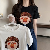 Clothes Fashion Tops T-Shirts Short-Shirts Short-Sleeved S-XL Korean Style Hair Girls Slim-Fit Short