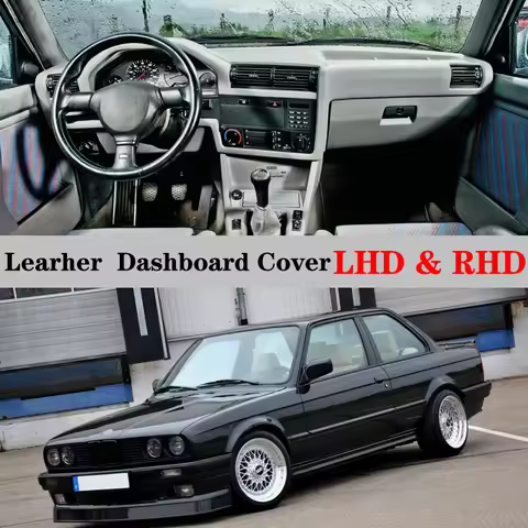 Dashboard Dash Mat Cover Leather Pad Sunshade Anti-UV Accessories For BMW E30 3 Series M3 315i 316i 