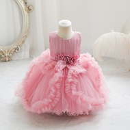 princess dress sexy red dress for kids pink blue birthday party skirt peach 1 2  3 4 years old girl