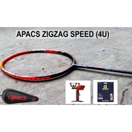 Apacs racket badminton raket nano fusion 722 zigzag Badminton racket badminton grip set