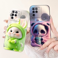 For OPPO A94 CPH2203 Lens Protective Casing Oppo A94 A 94 4G Cute Rabbit Panda Cartoon Soft Silicone