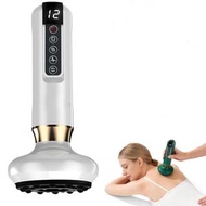 熱銷電動經絡刷刮痧儀疏通經絡拔罐器智慧走罐器刮痧儀按摩器，電動拔罐按摩器，帶加熱、紅光功能，12檔吸力，適用於腿部、手臂、腰部、腹部，可充電式家用按摩器，有效緩解橘皮組織，日常必備 送禮