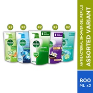 [Bundle of 2] Dettol Assorted Variant Shower Gel Body Wash Refill 850ML