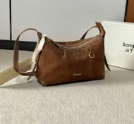 Songmont Suede Shoulder Bag