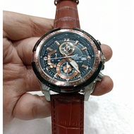 C*s*o ED*F*C* EFR-539L-5A EFR-539 Chronograph Silver Croco Leather Men's Watch