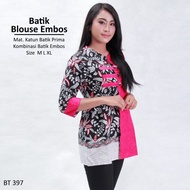 blouse batik - blouse kerja - batik kantor