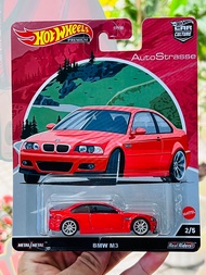 Hobby Store xe mô hình Hot Wheels Premium Auto Strasse BMW M3 Đỏ