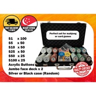 SGSTOCKS Monte Carlo Poker Chips set 300/500