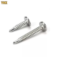 304 Stainless Steel Cross Large Flat Head Drill Tail Screw M4.2/M4.8 (XD-MY)