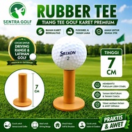 Premium Rubber Golf Rubber Tee 7 cm | Golf Ball Tee Driving Range | Durable Golf Tee Pole
