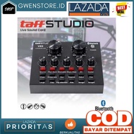 BISA COD-TaffSTUDIO Bluetooth Audio USB External Soundcard Broadcast Mic - V8S / SOUND CARD V8S LIVE