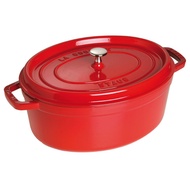 Staub Oval Cocotte Cast Iron 29cm & 33cm, Cherry