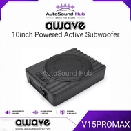Awave V15PR0MAX 10" Mini Slim Powered Active Subwoofer