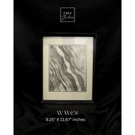 Watercolor Artwork Wall Decor WAT 40 /WAVES SIZE: 8.25" X 11.67" inches