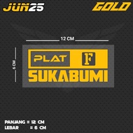 SUKABUMI PLATE WRITING CUTTING STICKER JUN25BL JBT/