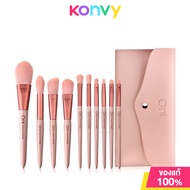 Oni Multi Functional Makeup Brush Set #Smoky Rose [10pcs] โอนิ เซทแปรงแต่งหน้าสีชมพู 10 ชิ้น