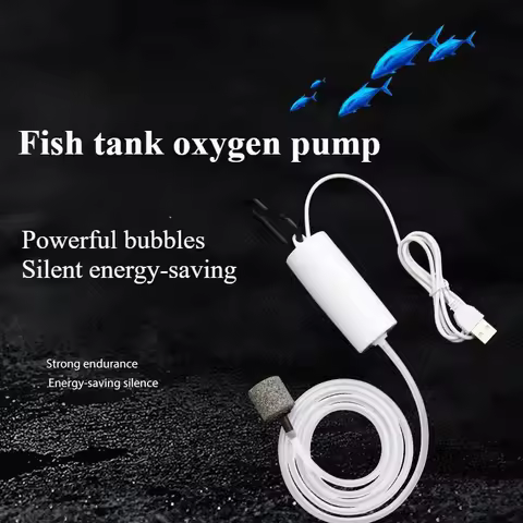Fish tank oxygen pump, silent oxygen generator, small oxygen pump, portable mini USB charging, fish 