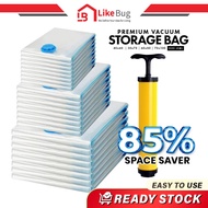 ️LIKE BUG ️Storage Vacuum Bag/ Travel Storage Pump Vacuum Bag/ Travel Storage Pakaian Plastik Vacuum
