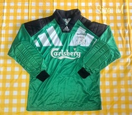 利物浦 Liverpool 守門員 龍門 球衣 38-40/M 有毛粒 90%新 adidas 英格蘭 英超 93