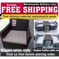 ♞Rattan style vintage sala dining set Freeship metromanila