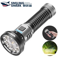 SmilingShark SD5292 Powerful Flashlight M60+10*XPE 8000lm Torch Light Super Bright 5Modes Stepless D