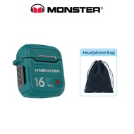 Monster XKT16 BT5.3 หูฟังไร้สาย หูฟังบลูทูธ หูฟังลดเสียงรบกวนเวลาแฝงต่ำ ความจุแบตเตอรี่ขนาดใหญ่สำหรั