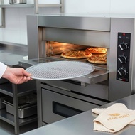 (COD) Aluminum Pizza Pan Mesh Non Sti 14 Inch Baking Tray Lightweight Screen for Crispy Pizza Crust 