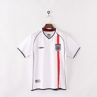 2002 England Home Retro Edition  Shirt Football Jersey   Shirt for  S-2XL