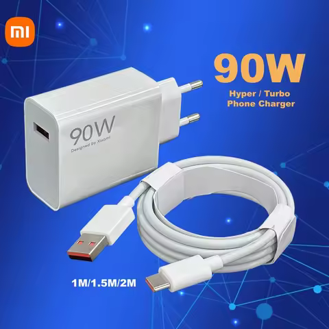 Original 90W Xiaomi Charger Turbo Fast Charger for Poco X7 Pro X6 Pro F7 Xiaomi 15 T Pro 17 Ultra 17