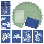 Cyanotype Paper Kit, 24 Pcs Sun Print Paper Kit A5 Solar Drawing Paper Sensitivity Nature Printing P